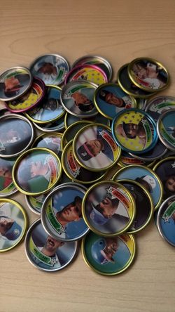 Vintage Topps MLB Baseball Metal Coins Bulk Lot (1980s/1990s)