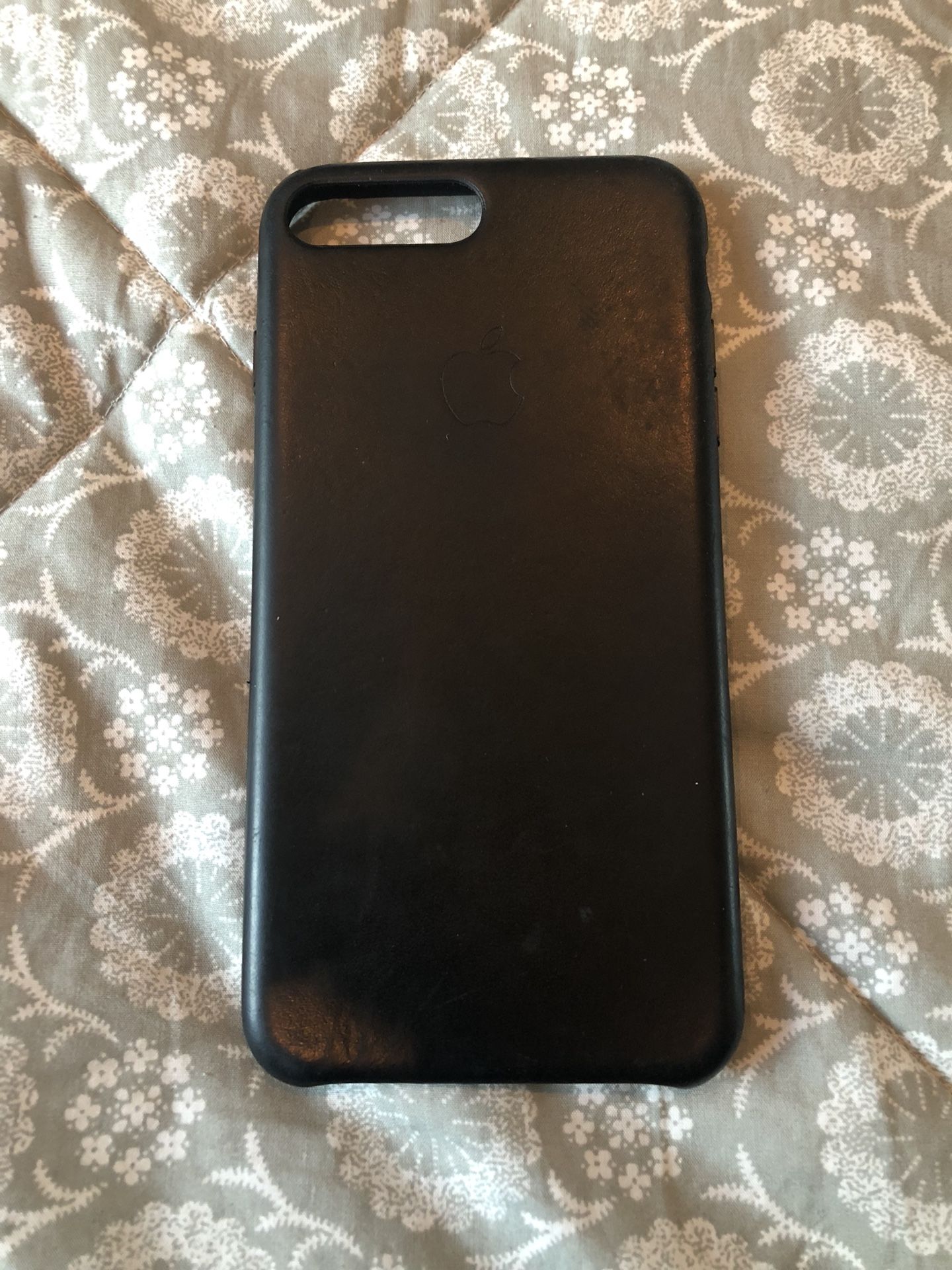 Apple iPhone 7/8 Plus Black Leather Case