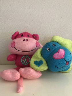 PLUSH ANIMALS (2) DANDEE COLLECTION ITEMS