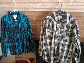 LOT of Extra Large mens shirts, Levi's pants, board shorts