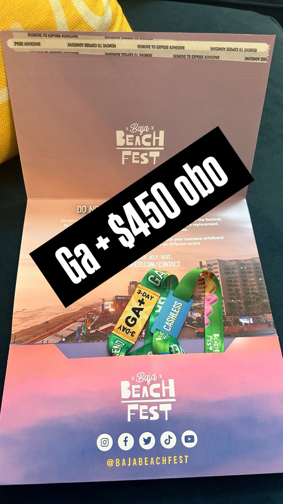 Baja beach fest GA Plus Ticket
