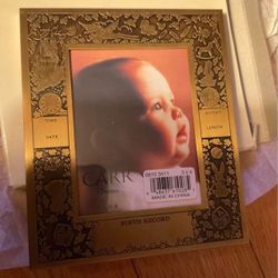 Carr Brass baby Picture Frame  Several Availble