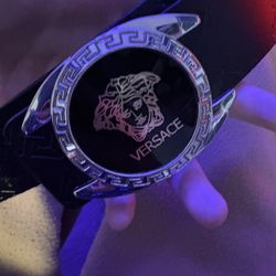 Mens Leather Versace Belt