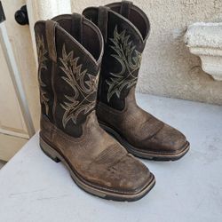 Size 10.5 D Ariat Work Boots Soft Toe 