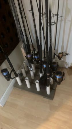6 custom rods and  battle2 reels