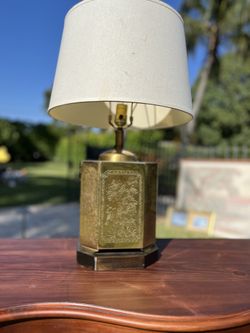 Antique Brass Oriental Lamp