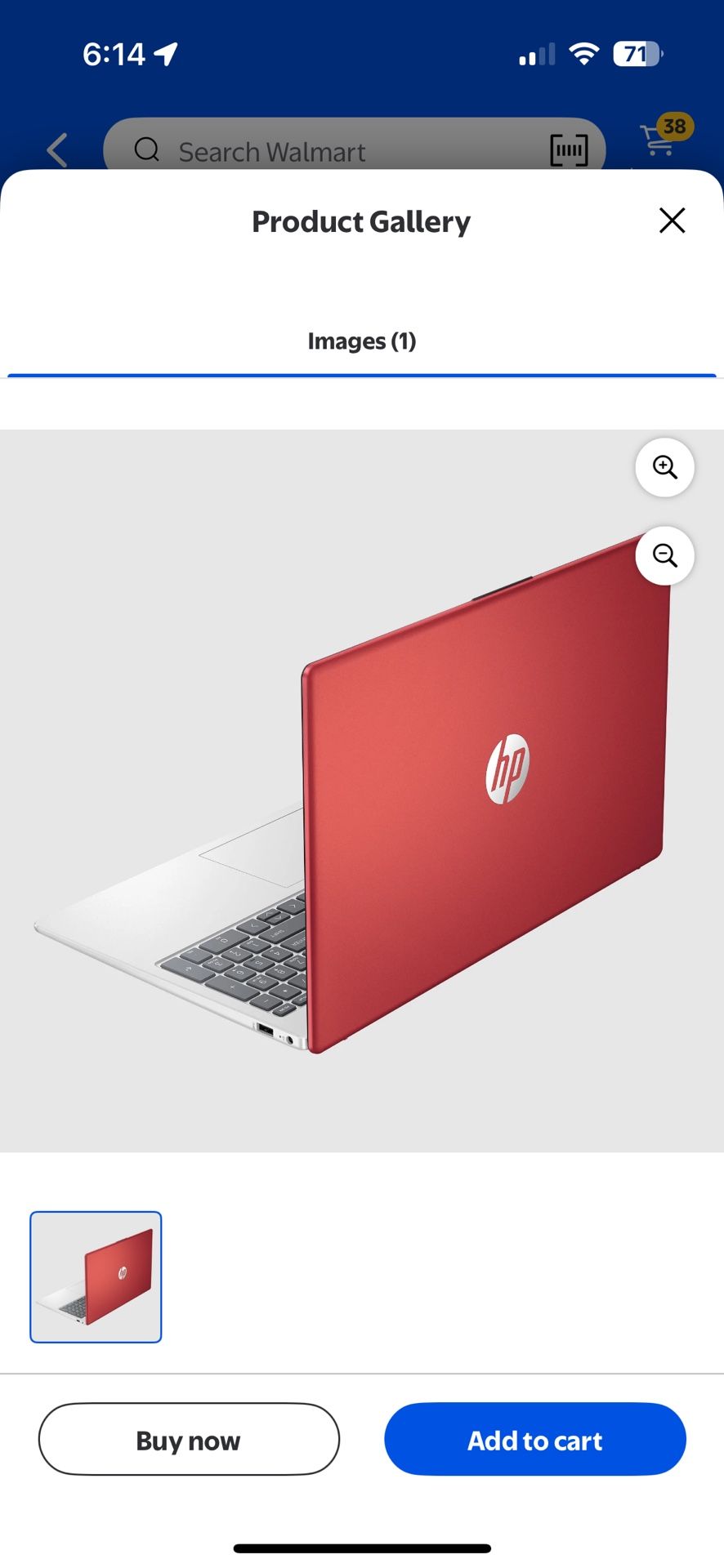 HP 15 Windows 11 Home Scarlet Red Laptop