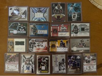 Football Card Lot – Autos, Relics, Numbered & Rookie Cards