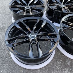 19” NEW Audi A3 A7 A5 A6 Gloss Black Machined Lip Sport Wheels Rims 19x8.5 +28 (5x112)   Fits A3 S3 A43 S4 A5 S5 A6 S6 A7 S7 A8 S8 Q5 SQ5 RS3 RS5 RS7 