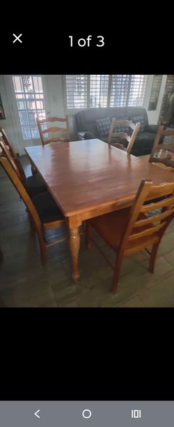 Table and chairs