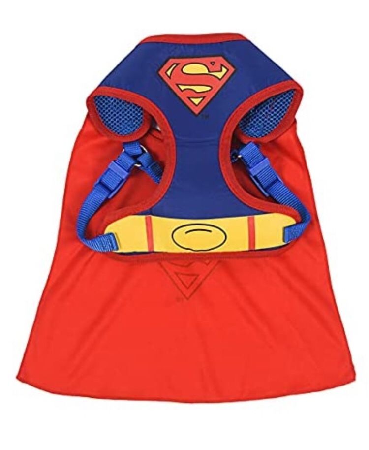 DC Superman No Pull Dog Harness Size L New