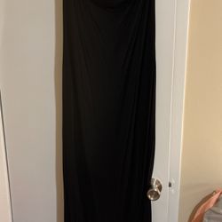 Black Strapless Tube Dress