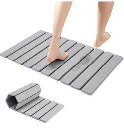 Large Foldable Stone Bath Mat – Quick Dry, Non-Slip & Super Absorbent (22.5” × 15.5”)