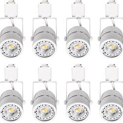 8 Pack White LED Track Light Replacement, 4000K Daylight