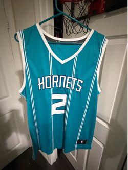 Used NBA Charlotte Hornets Lonzo Ball blue jersey size men’s extra large