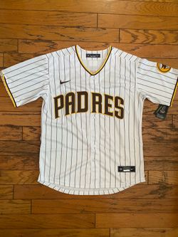 White pinstripe San Diego padres Machado jersey