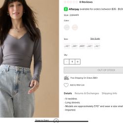 Deedee V Neck Bodysuit (Medium) 