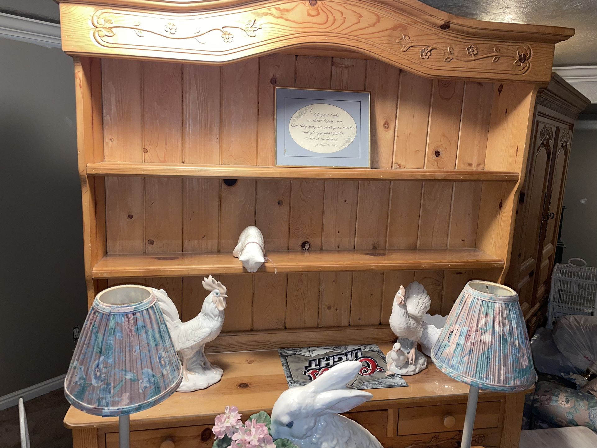 Large Wooden Cabinet.