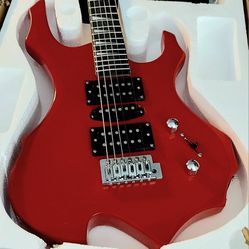 Brand NEW Red Electric Glarry Guitar w/ Amplifier Included
