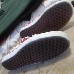 Red Vans size 5.5