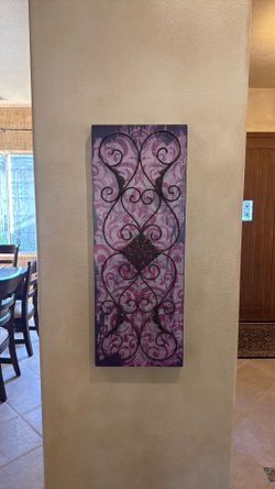 Wall canvas & iron