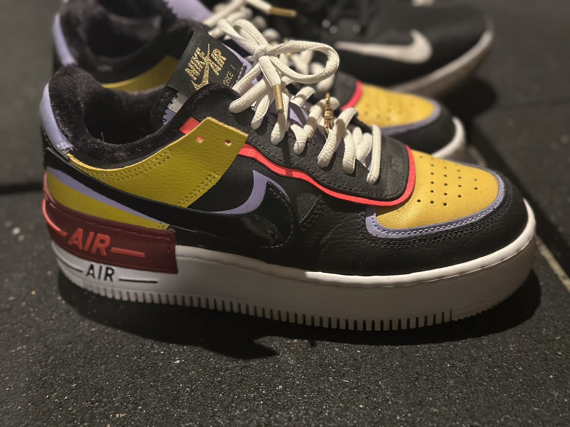 Nike Air Force 1 Low Shadow Sisterhood Black (Women’s Size 6) – Slightly Used, No Box