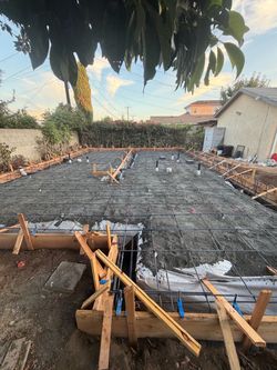 Concrete foundation adu rebar forms