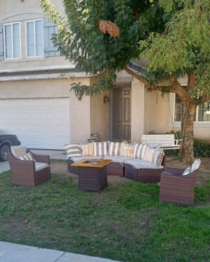 Brand new patio sofa set patio furniture patio couch fire pit propane ๐