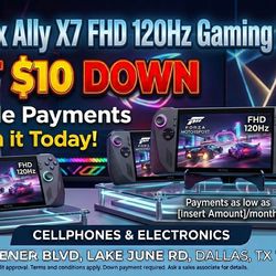Asus Rog Xbox Ally x7 gaming handheld 120hz Brand New - On Payments With Just $10 Down (Hurry up 🤩)