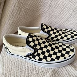 Vans Checkerboard Slip-On Shoes Size 8 Men
