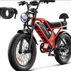 Happyrun G52 750W Electric Bike for Adults, 1500W Peak, 48V 18Ah Battery, 32MPH Max Speed, 68 Mile Range, 20"x4" Fat Tire E-Bike