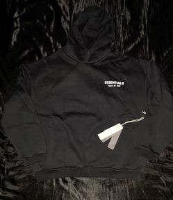 Fear Of God Essentials Hoodie, Black Oatmeal, Size S, M & L