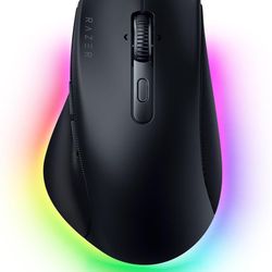 Razer Pro Click V2 Wireless Mouse: Right-Handed Ergonomic Design with Thumb Rest - AI Prompt - Long Battery Life - Multi Device Connectivity via 2.4GH
