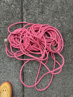 Southwire 2579SW000A 12/3 100' SJTW Neon Pink Outdoor Extension Cord Lighted End
