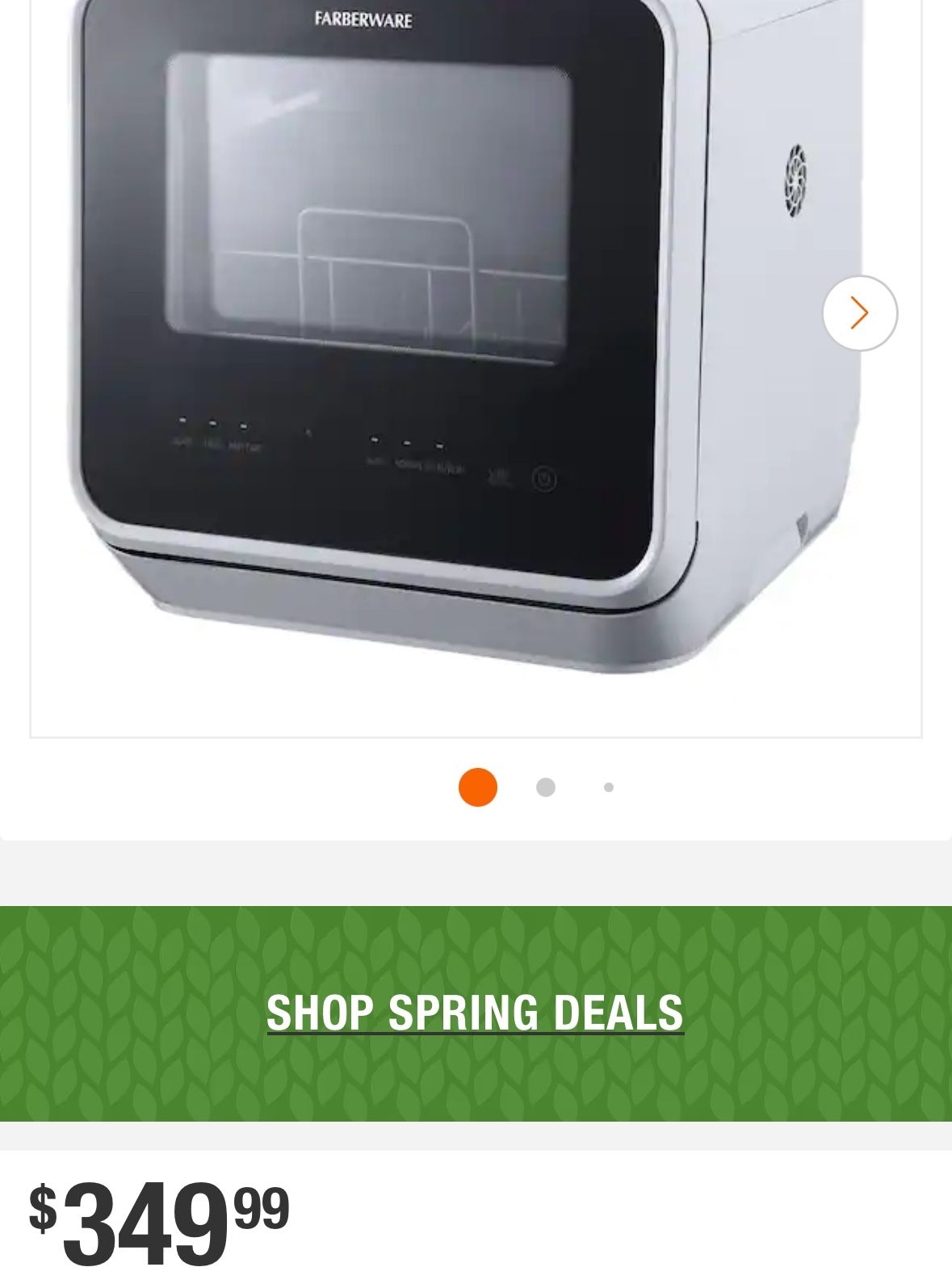 Farberware 24-in. White Digital Portable Dishwasher