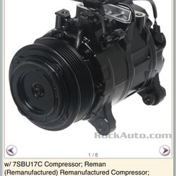 2012 BMW 528i A/C Compressor 