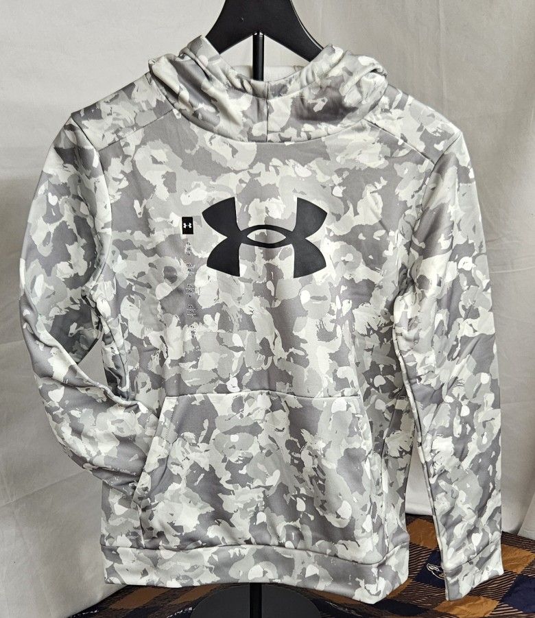 Youth Under Armour Boys' Rival Fleece ABC Camo Hoodie Size Large