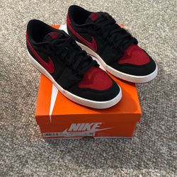 air jordan ko 1 low black red bred