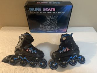Inline Roller Skates For Kids .. Light Up Skates …size 1Y To 4Y 