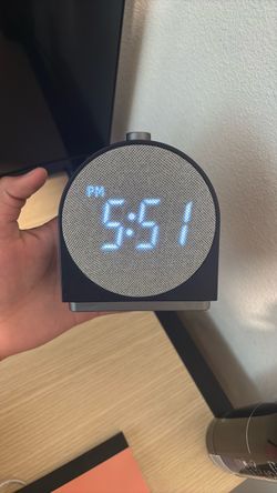 Digital Alarm Clock with Fabric Face