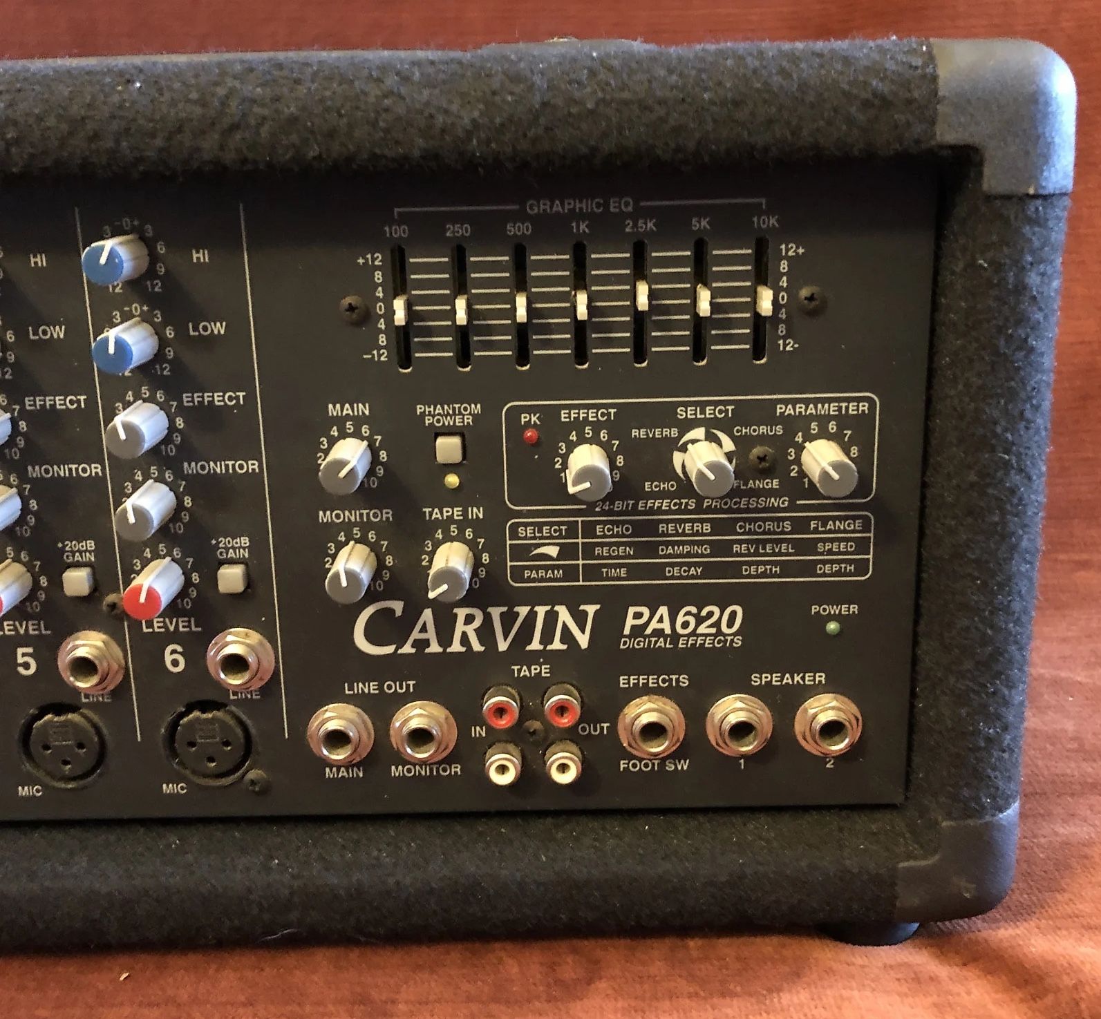 Carvin Powered mixer PA Amplifier, Digital effects, Made in USA!