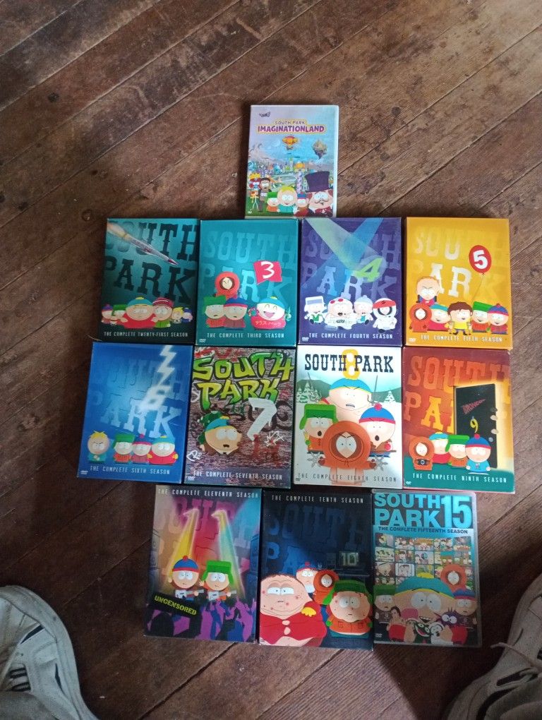 South Park Seasons 1 3 4 5 6 7 8 9 11 12 15 Plus One