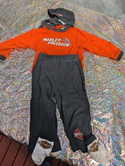 Harley Davidson Infant Outfit Size 28-24 months