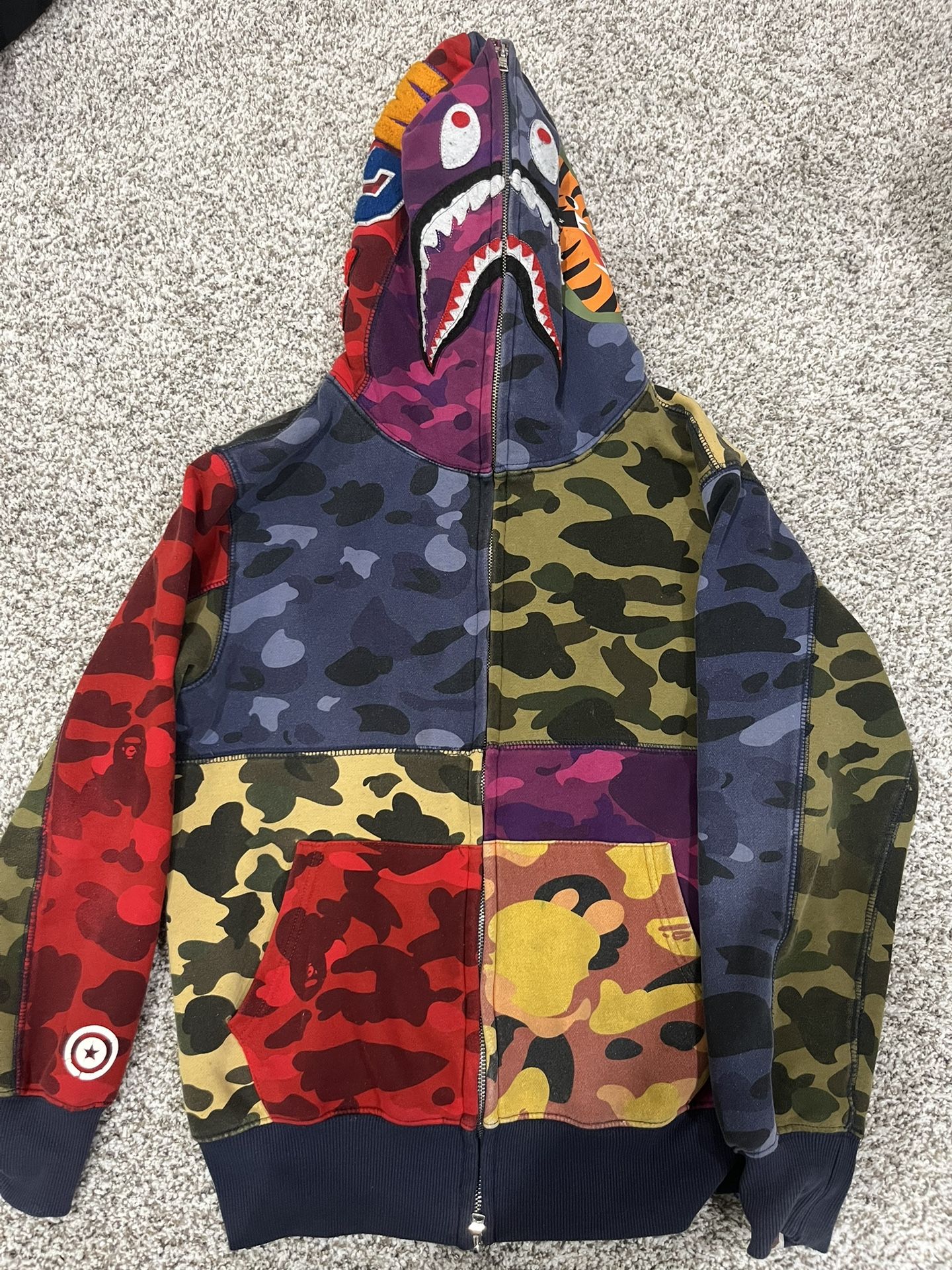 Bape zipper hoodie 