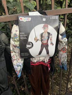 Pirate Costume Boys Large (4-6) $15