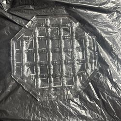 Tiffany & Co. crystal platter in the "Bamboo" pattern