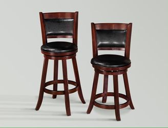 New Swiveling Solid Wood Bar Stools (Sold in Pairs of 2 Only) ** Counter Height or Bar Height ** Available