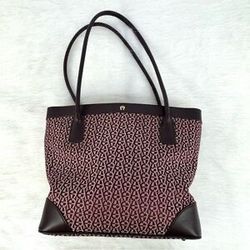 Etienne Aigner Monogram Canvas Tote – Elegant & Durable 👜 MSRP: $165 | Yours for only $30!