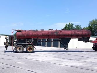 1992 Etnyre Semi Water Tanker Trailer w 4" Fire Engine Diesel Irrigation Pump - 6000gal Tanker Pumper