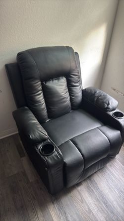 Black recliner